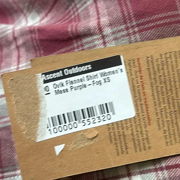Fjallraven sz XS Ovik Flannel Shirt mesa purple (dusty red) plaid NWT New cond - Picture 3 of 9